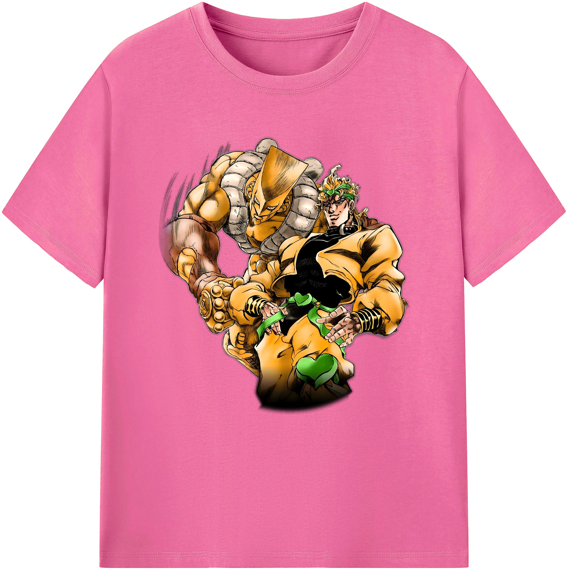 （画像用） ジョジョの奇妙な冒険 ディオ?ブランドー JoJo's Bizarre Adventure Dio Brando レディースカジュアルプリントTシャツ（綿100％）